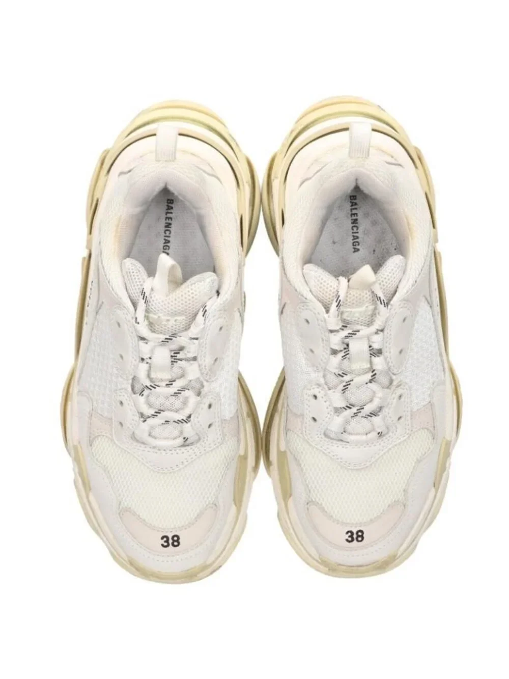 Balenciaga Triple S Trainers S Lace Up Sneakers 38 - Picture 4 of 5